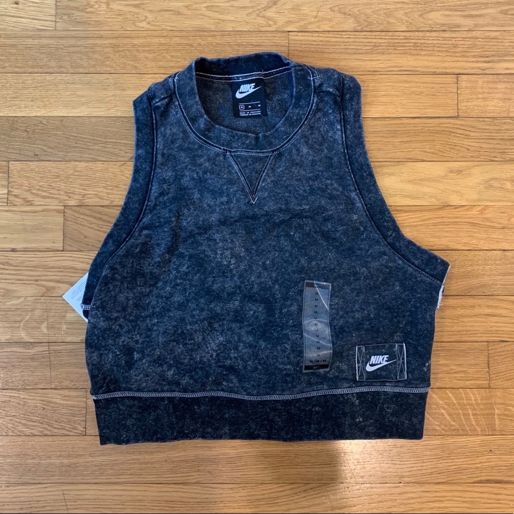 Nike French Terry Cloth Crop Top - Size M